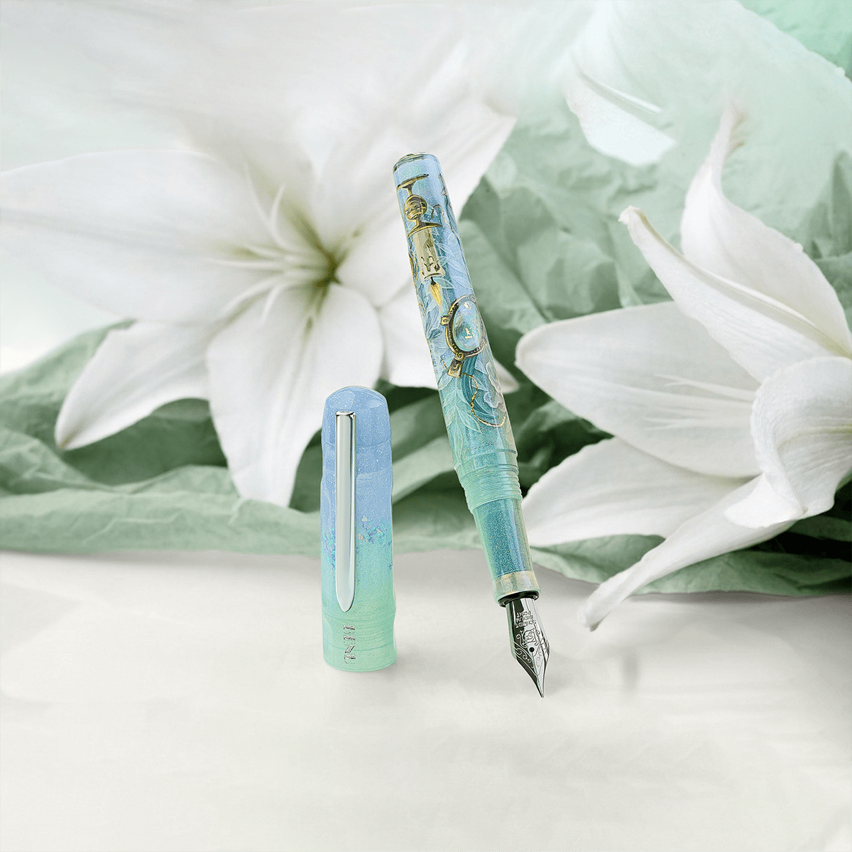 Benu Talisman Fountain Pen - White Lily - Pen Boutique Ltd