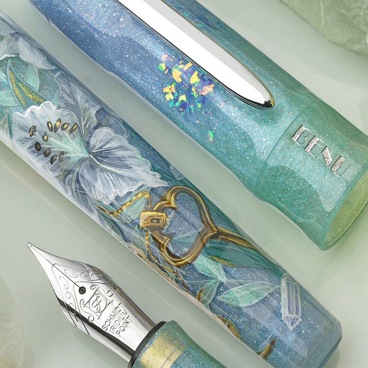Benu Talisman Fountain Pen - White Lily - Pen Boutique Ltd