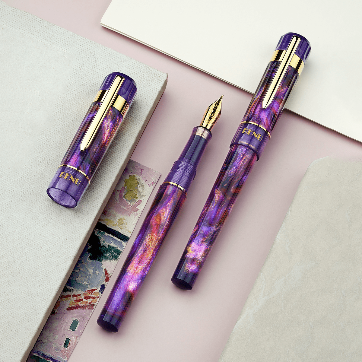 Benu Tribute Fountain Pen - Matisse - Pen Boutique Ltd