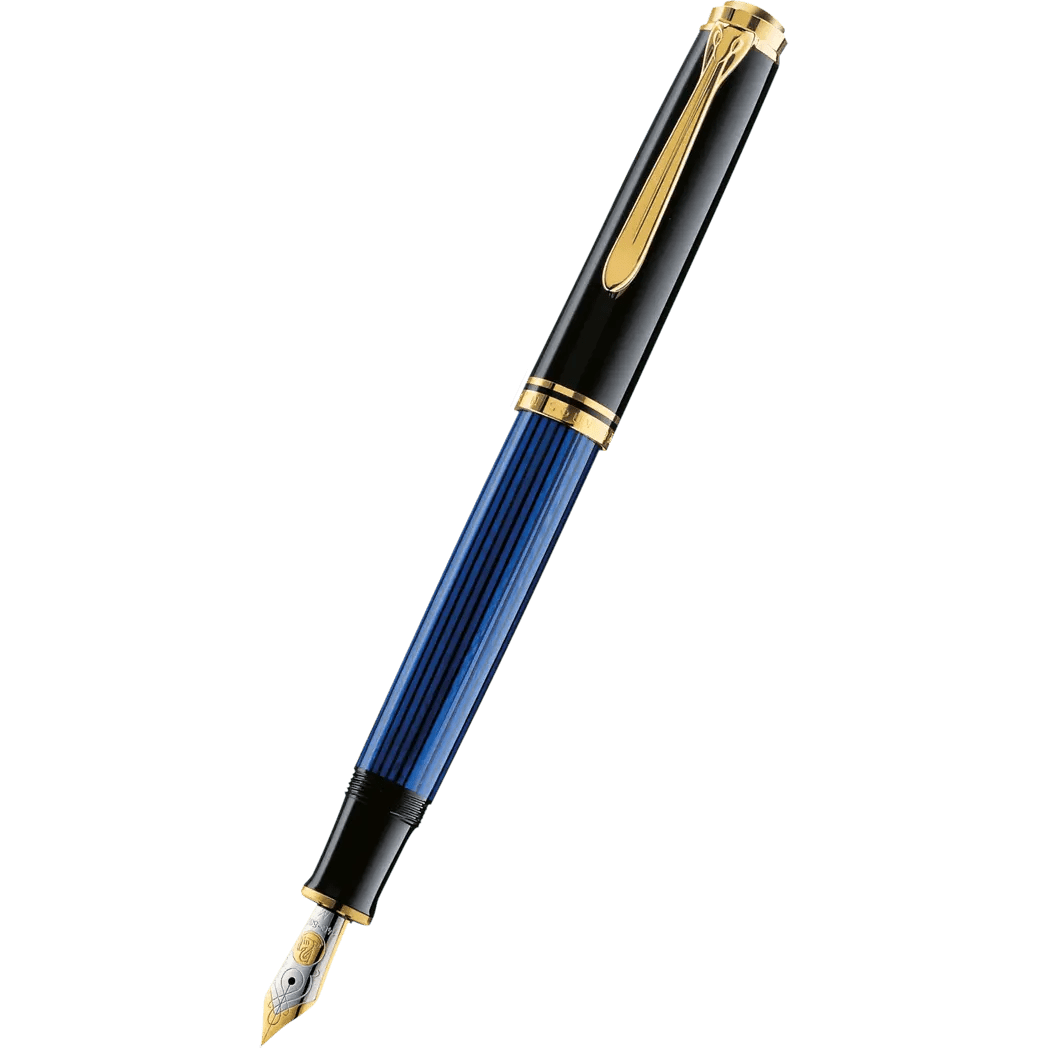 Pelikan Souveran Fountain Pen - M600 Black/Blue - Pen Boutique Ltd