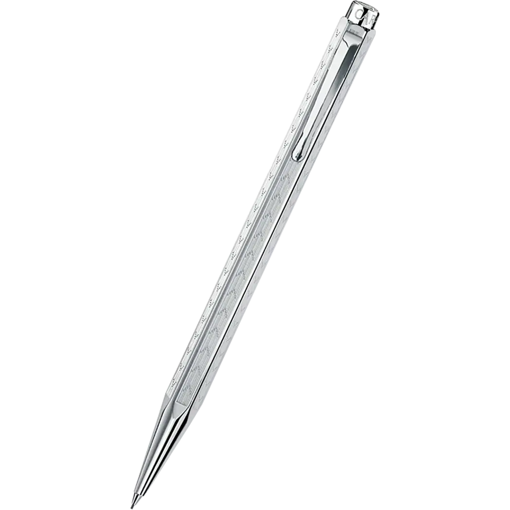 Caran d Ache Ecridor Mechanical Pencil - Chevron - Rhodium Trim - Pen Boutique Ltd