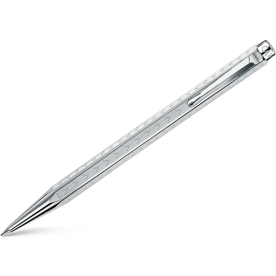 Caran d Ache Ecridor Mechanical Pencil - Chevron - Rhodium Trim - Pen Boutique Ltd