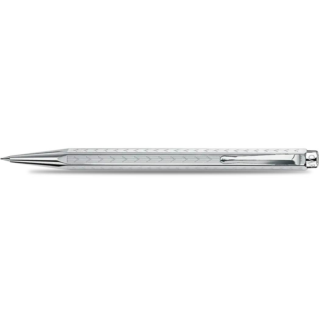 Caran d Ache Ecridor Mechanical Pencil - Chevron - Rhodium Trim - Pen Boutique Ltd