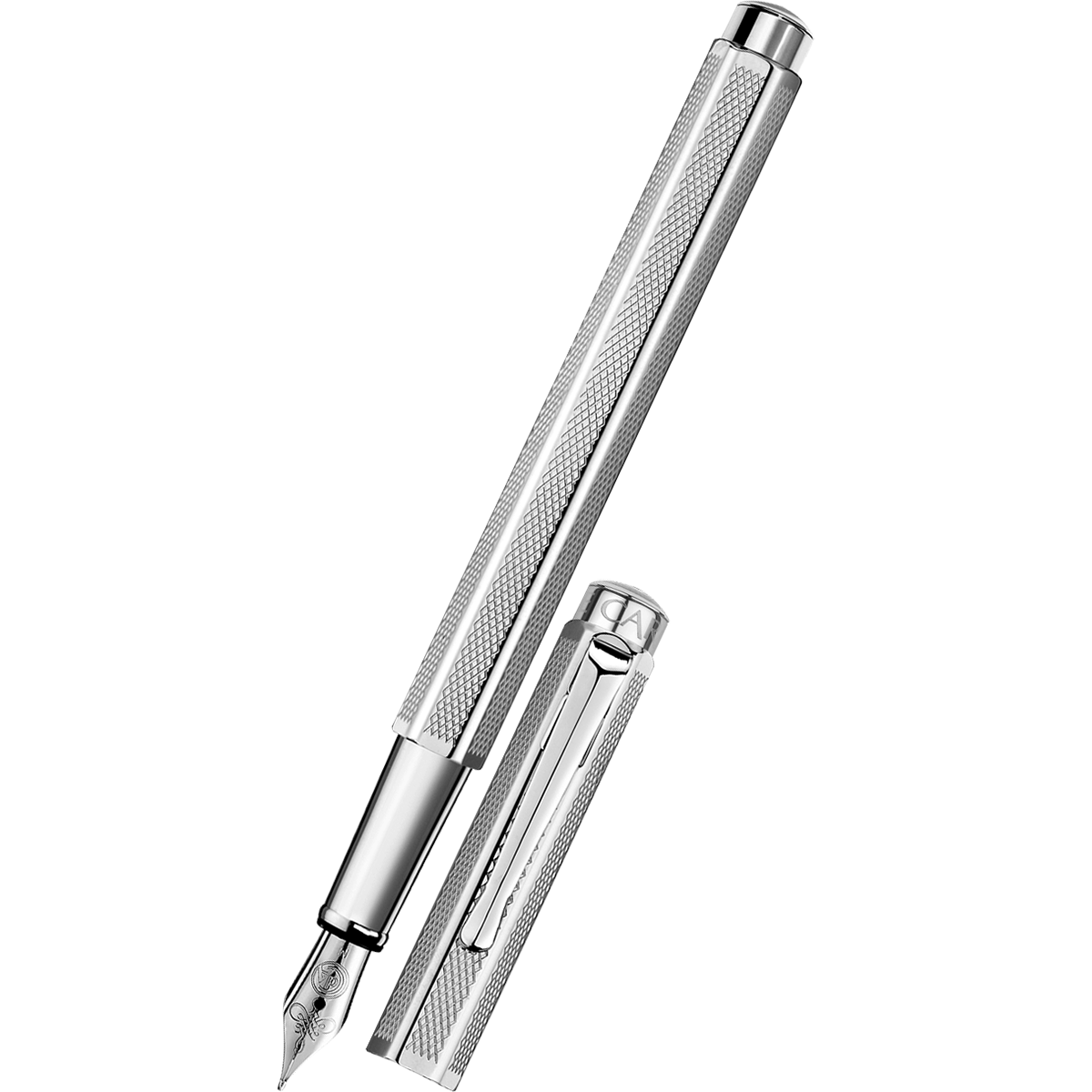 Caran d'Ache Ecridor Fountain Pen - Platinum Coated-Pen Boutique Ltd