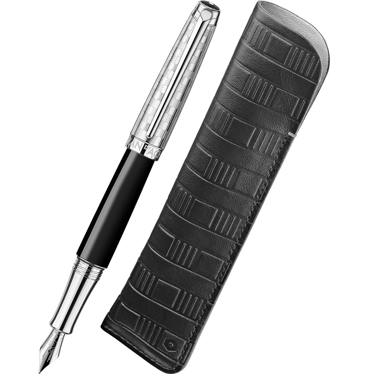 Caran d'Ache Leman Gift Set - Damier Fountain Pen & Leather Case (Special Edition) - Pen Boutique Ltd