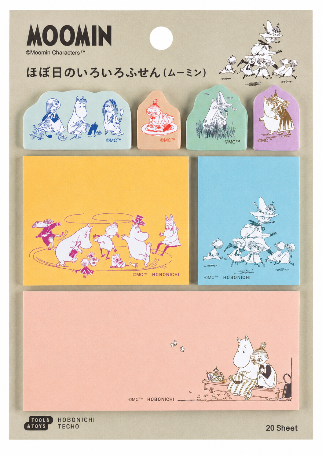 Hobonichi Various Sticky Notes - Moomin-Pen Boutique Ltd