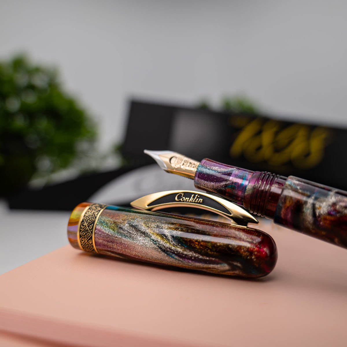 Conklin 1898 Collection Fountain Pen - Primary Manipulation 5.0 - Yellow Gold Trim - 14K Nib (Limited Edition) - Pen Boutique Ltd