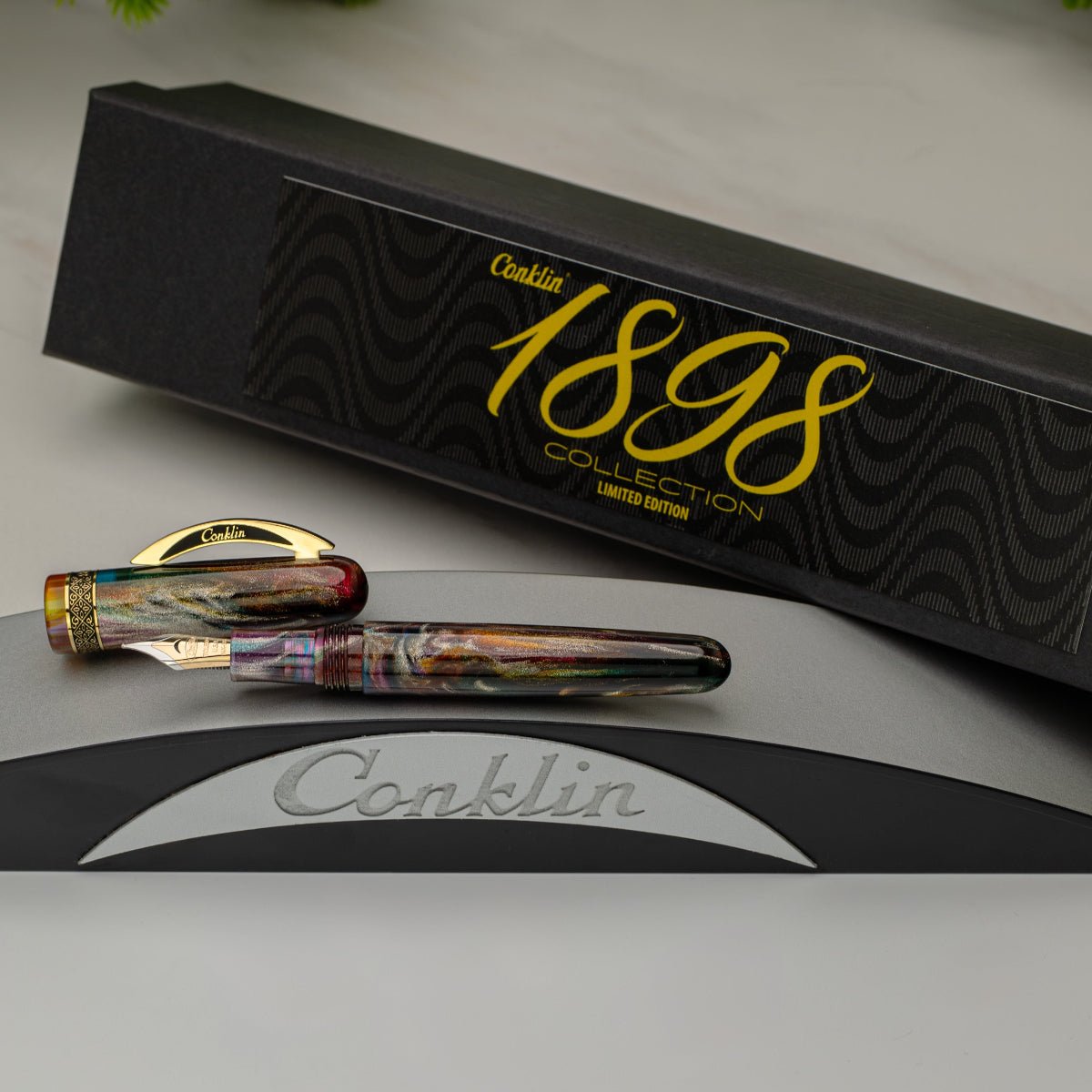 Conklin 1898 Collection Fountain Pen - Primary Manipulation 5.0 - Yellow Gold Trim - 14K Nib (Limited Edition) - Pen Boutique Ltd