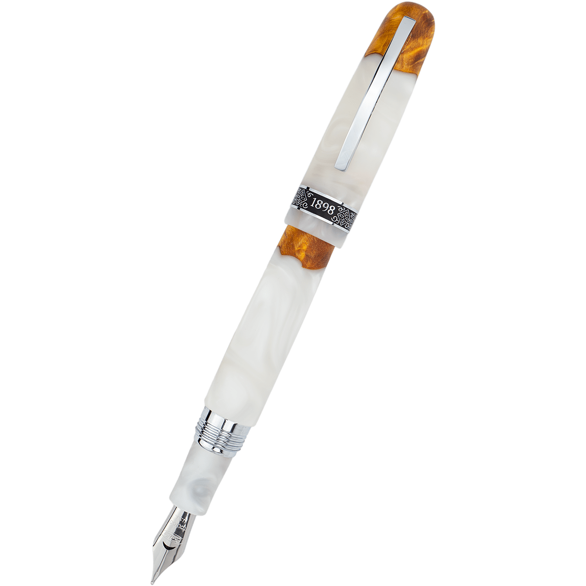 Conklin 1898 Collection Fountain Pen - Spectra White Fusion - Pen Boutique Ltd
