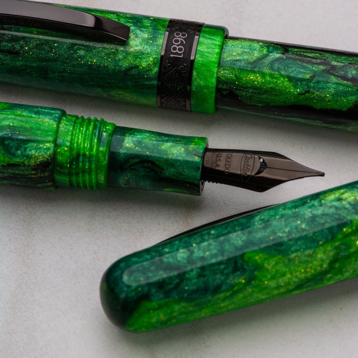 Conklin 1898 Fountain Pen - Clover Valley - Gunmetal Trim (Limited Edition) - Pen Boutique Ltd