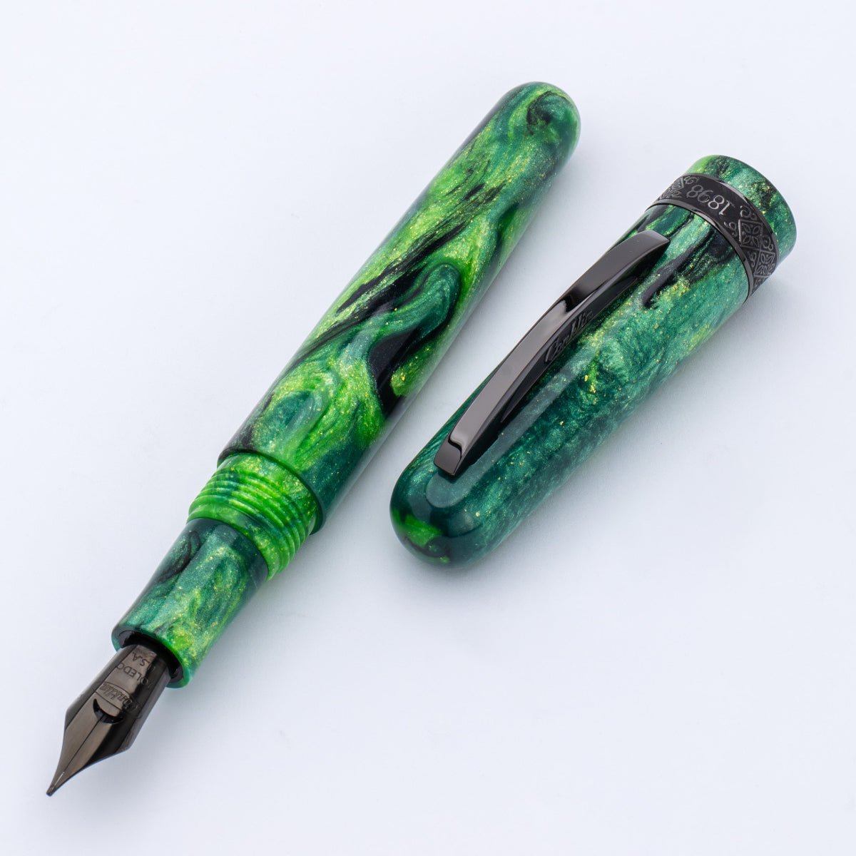Conklin 1898 Fountain Pen - Clover Valley - Gunmetal Trim (Limited Edition) - Pen Boutique Ltd