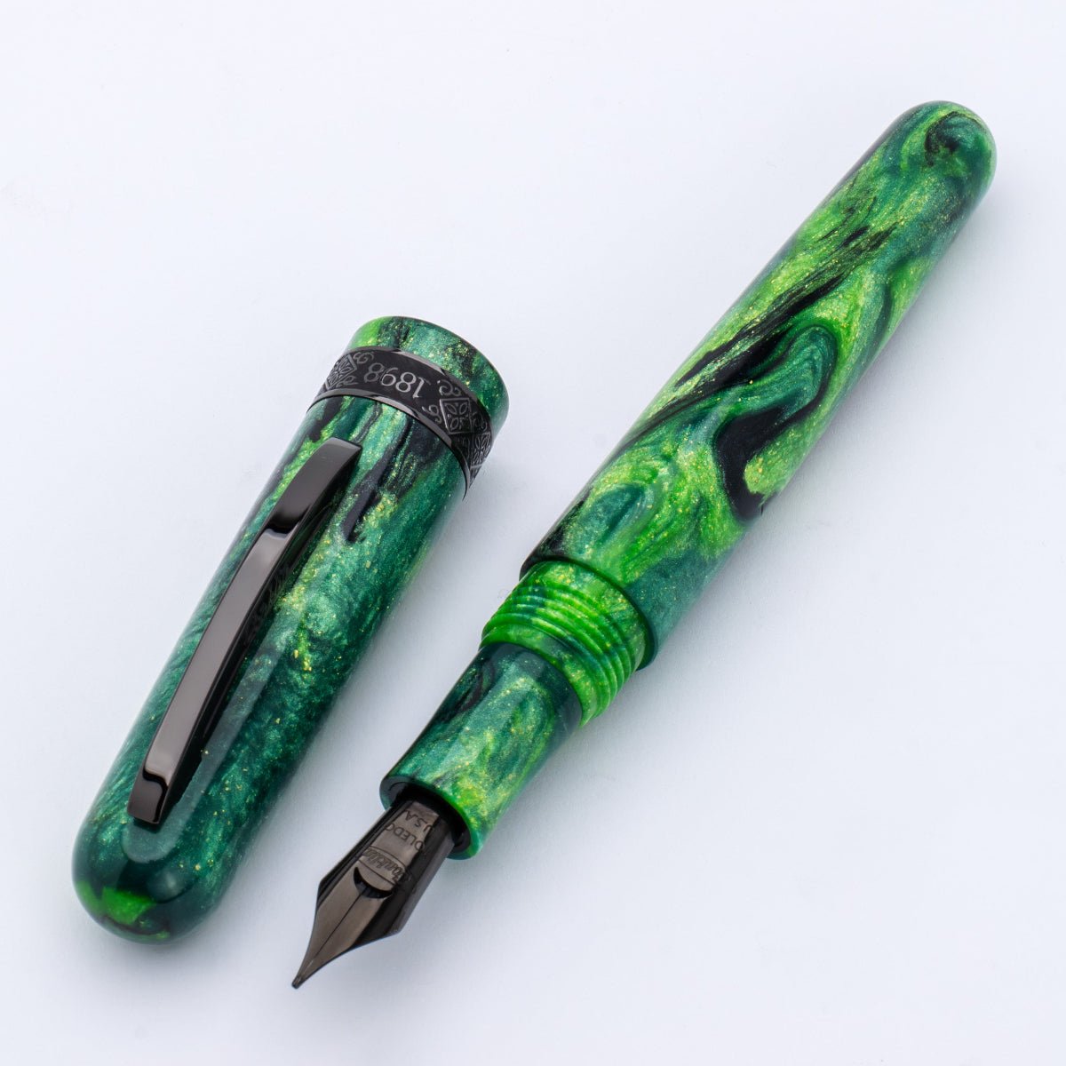 Conklin 1898 Fountain Pen - Clover Valley - Gunmetal Trim (Limited Edition) - Pen Boutique Ltd
