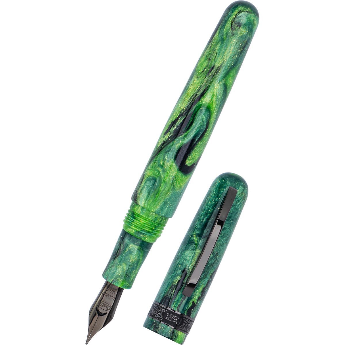 Conklin 1898 Fountain Pen - Clover Valley - Gunmetal Trim (Limited Edition) - Pen Boutique Ltd