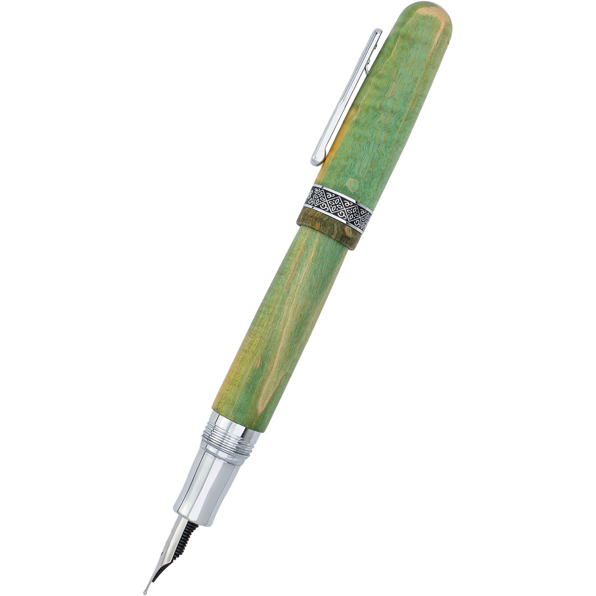 Conklin 1898 Fountain Pen - Stabilized Wood Matte Green - Steel Nib (Limited Edition) - Pen Boutique Ltd