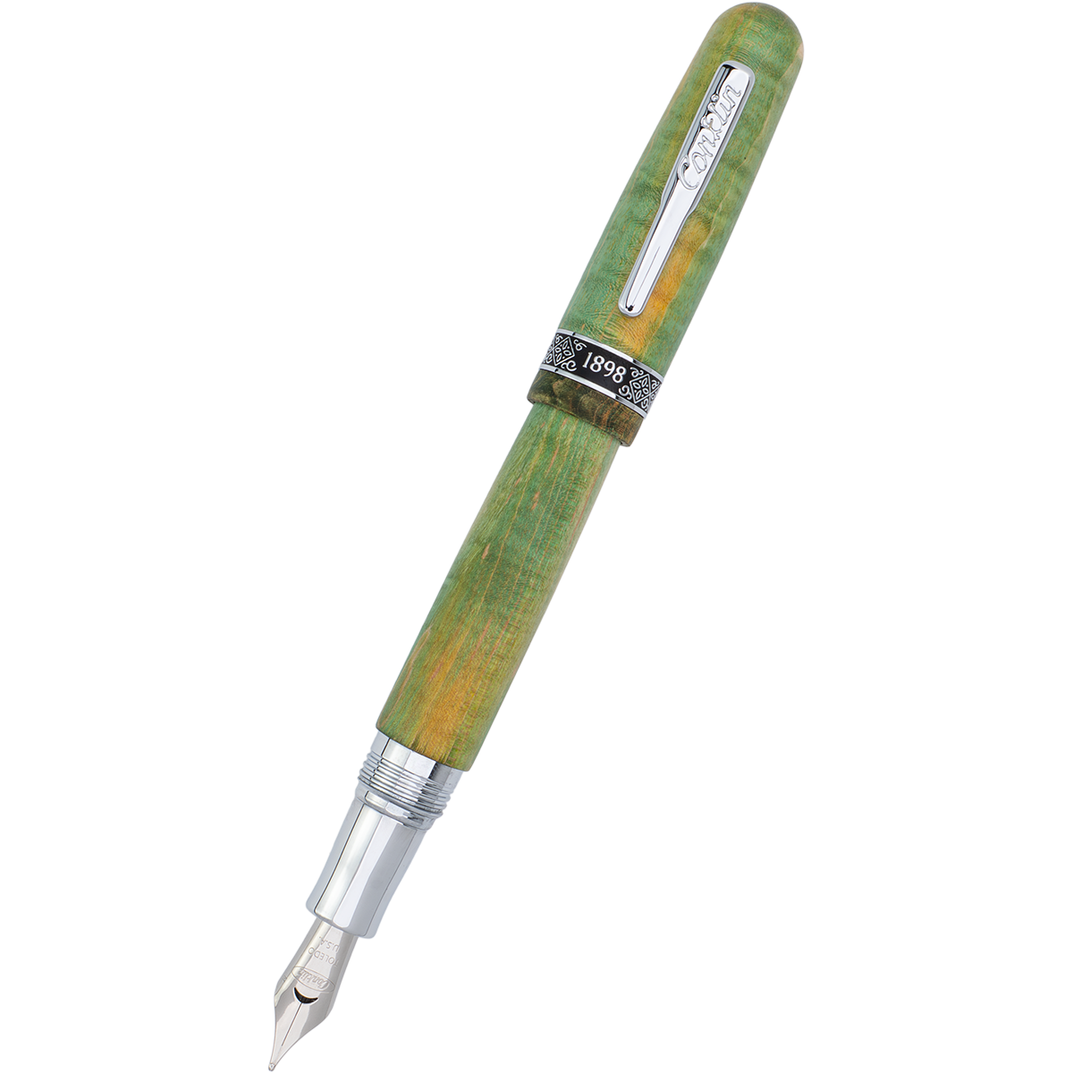 Conklin 1898 Fountain Pen - Stabilized Wood Matte Green - Steel Nib (Limited Edition) - Pen Boutique Ltd
