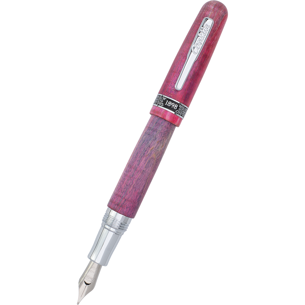 Conklin 1898 Fountain Pen - Stabilized Wood Matte Purple - Steel Nib (Limited Edition) - Pen Boutique Ltd