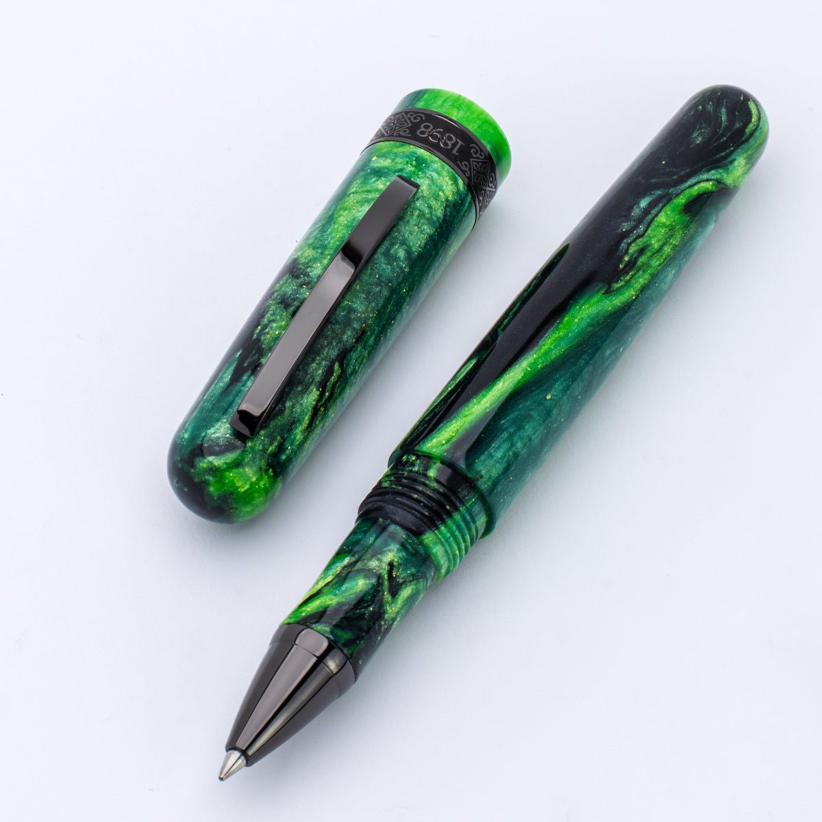 Conklin 1898 Rollerball Pen - Clover Valley - Gunmetal Trim (Limited Edition) - Pen Boutique Ltd