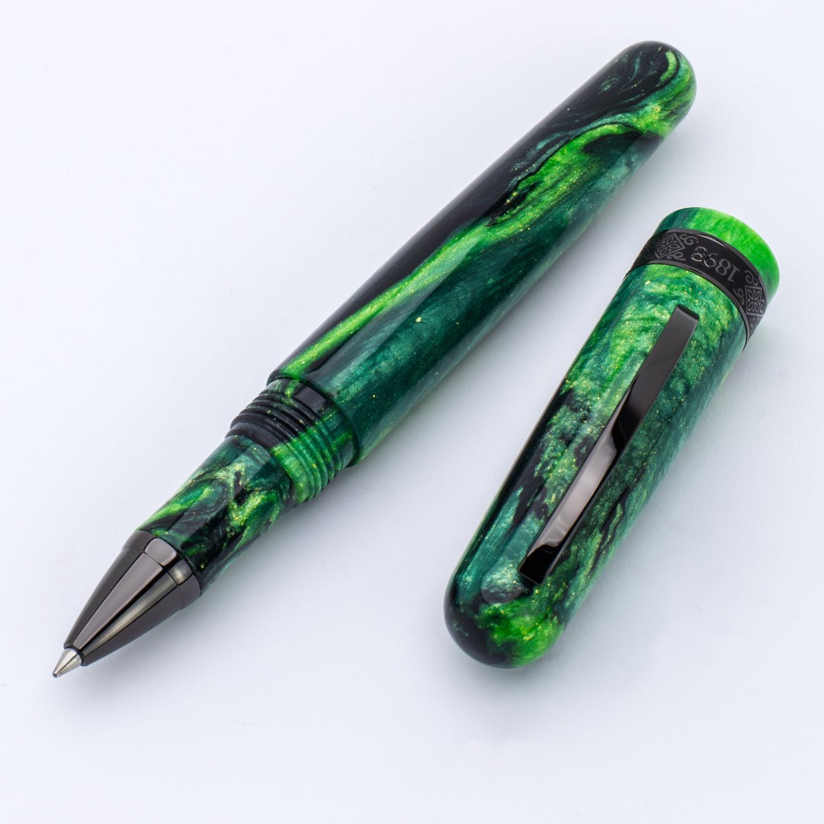 Conklin 1898 Rollerball Pen - Clover Valley - Gunmetal Trim (Limited Edition) - Pen Boutique Ltd
