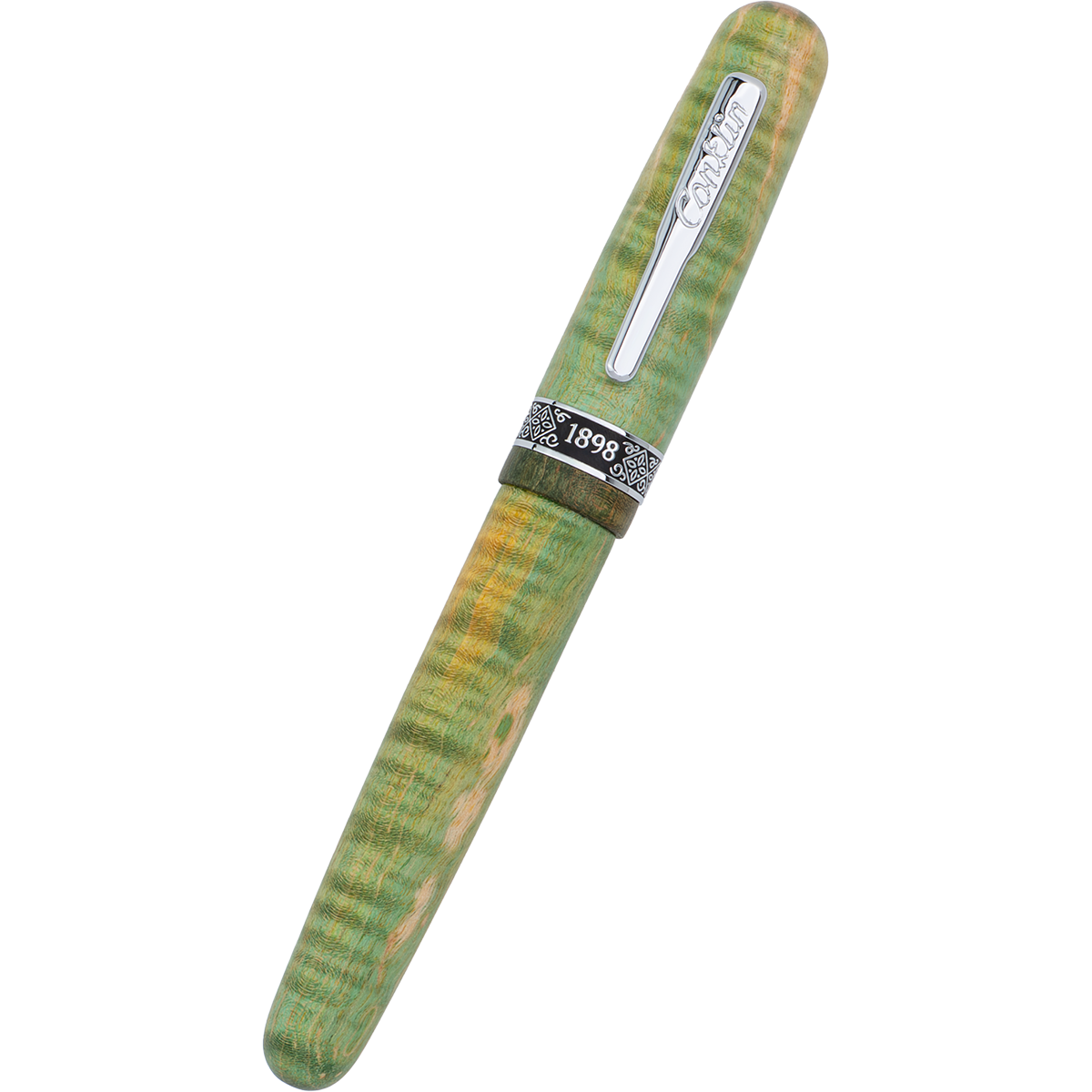 Conklin 1898 Rollerball Pen - Stabilized Wood Matte Green (Limited Edition)-Pen Boutique Ltd