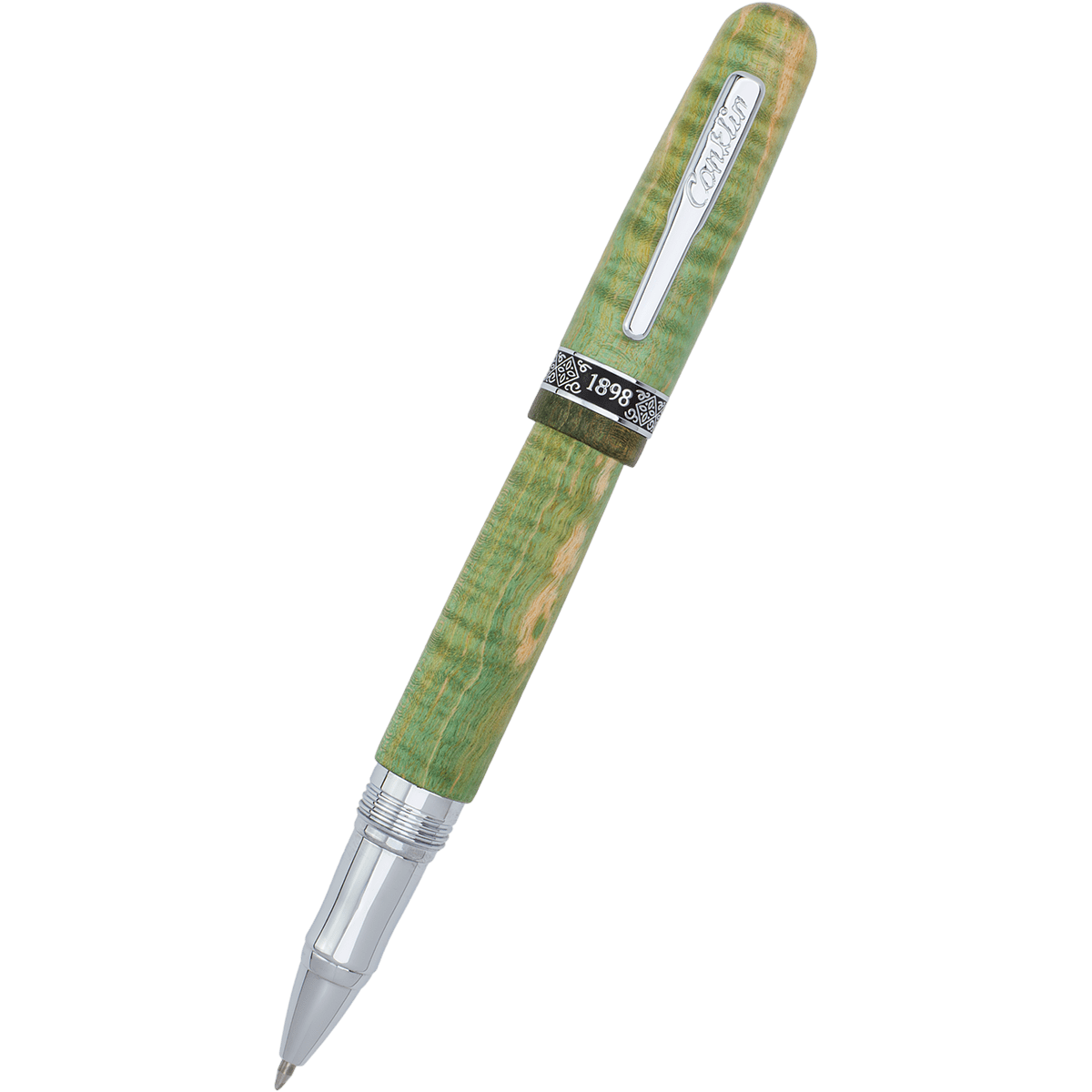 Conklin 1898 Rollerball Pen - Stabilized Wood Matte Green (Limited Edition) - Pen Boutique Ltd