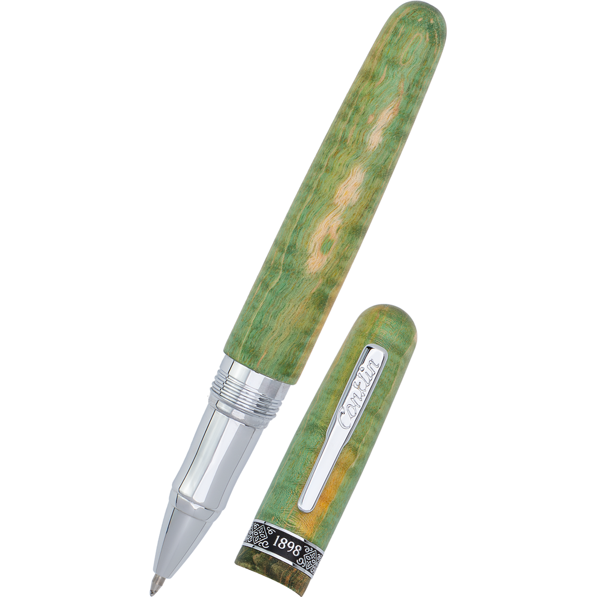 Conklin 1898 Rollerball Pen - Stabilized Wood Matte Green (Limited Edition)-Pen Boutique Ltd