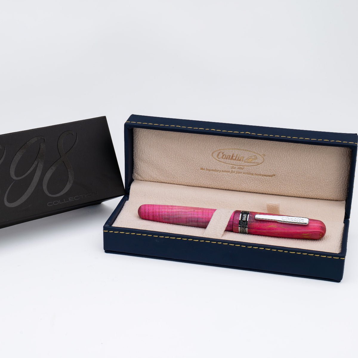 Conklin 1898 Rollerball Pen - Stabilized Wood Matte Purple (Limited Edition) - Pen Boutique Ltd