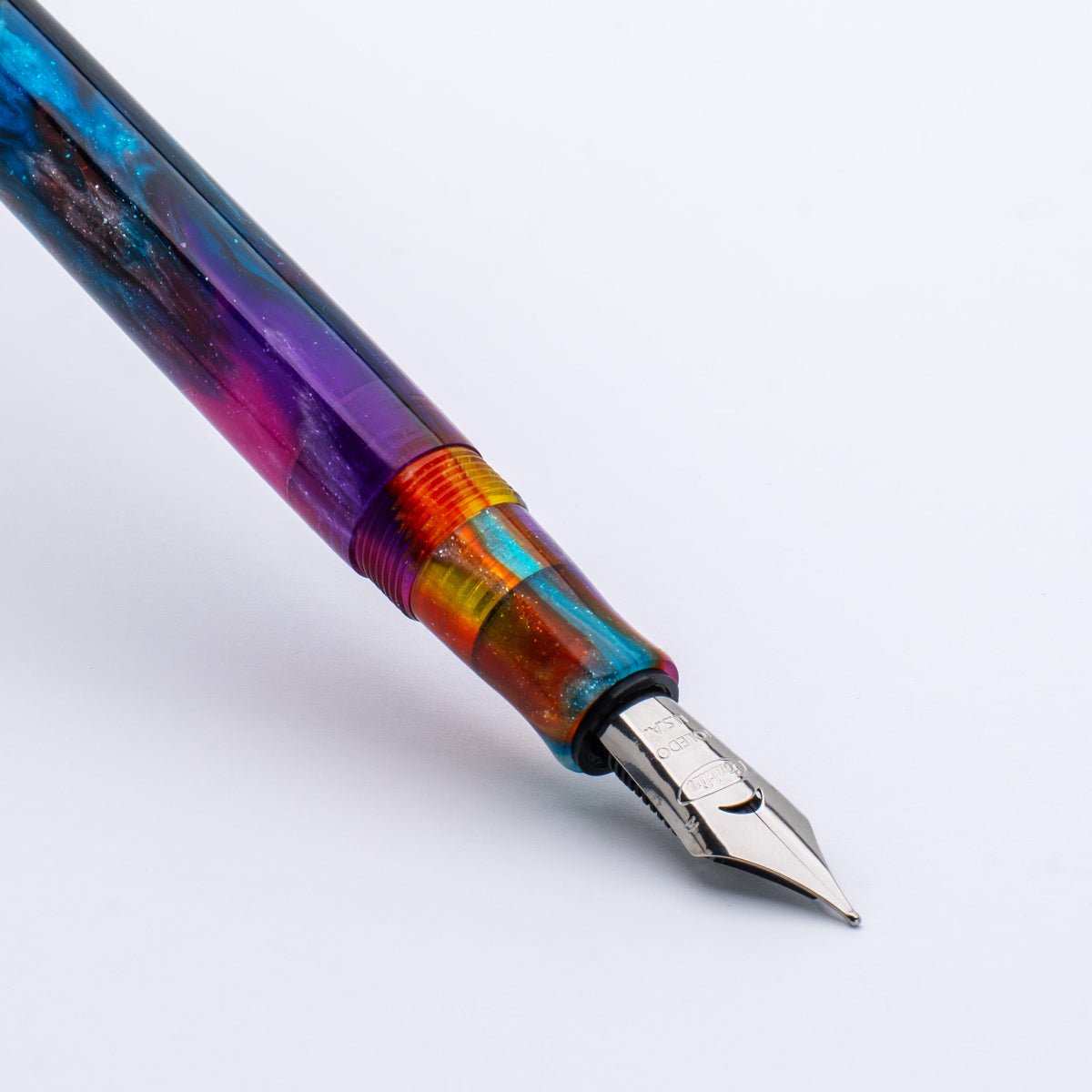 Conklin Duragraph Fountain Pen - Primary Manipulation 3.5 - Chrome Trim (Limited Edition) - Pen Boutique Ltd