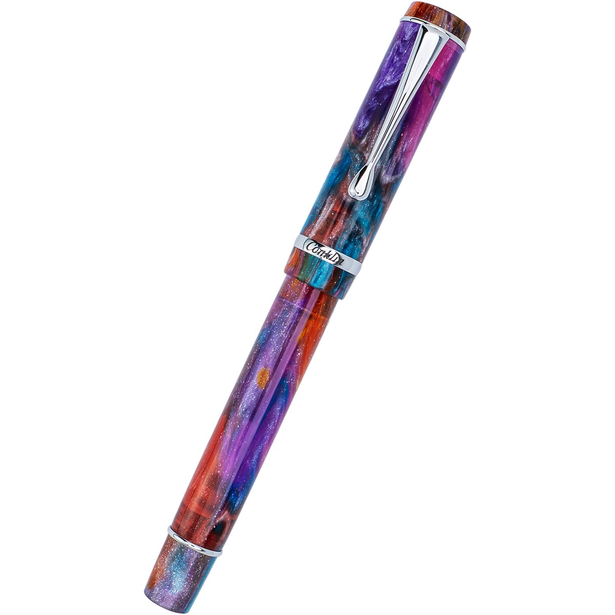 Conklin Duragraph Rollerball Pen - Primary Manipulation 3.5 - Chrome Trim (Limited Edition) - Pen Boutique Ltd