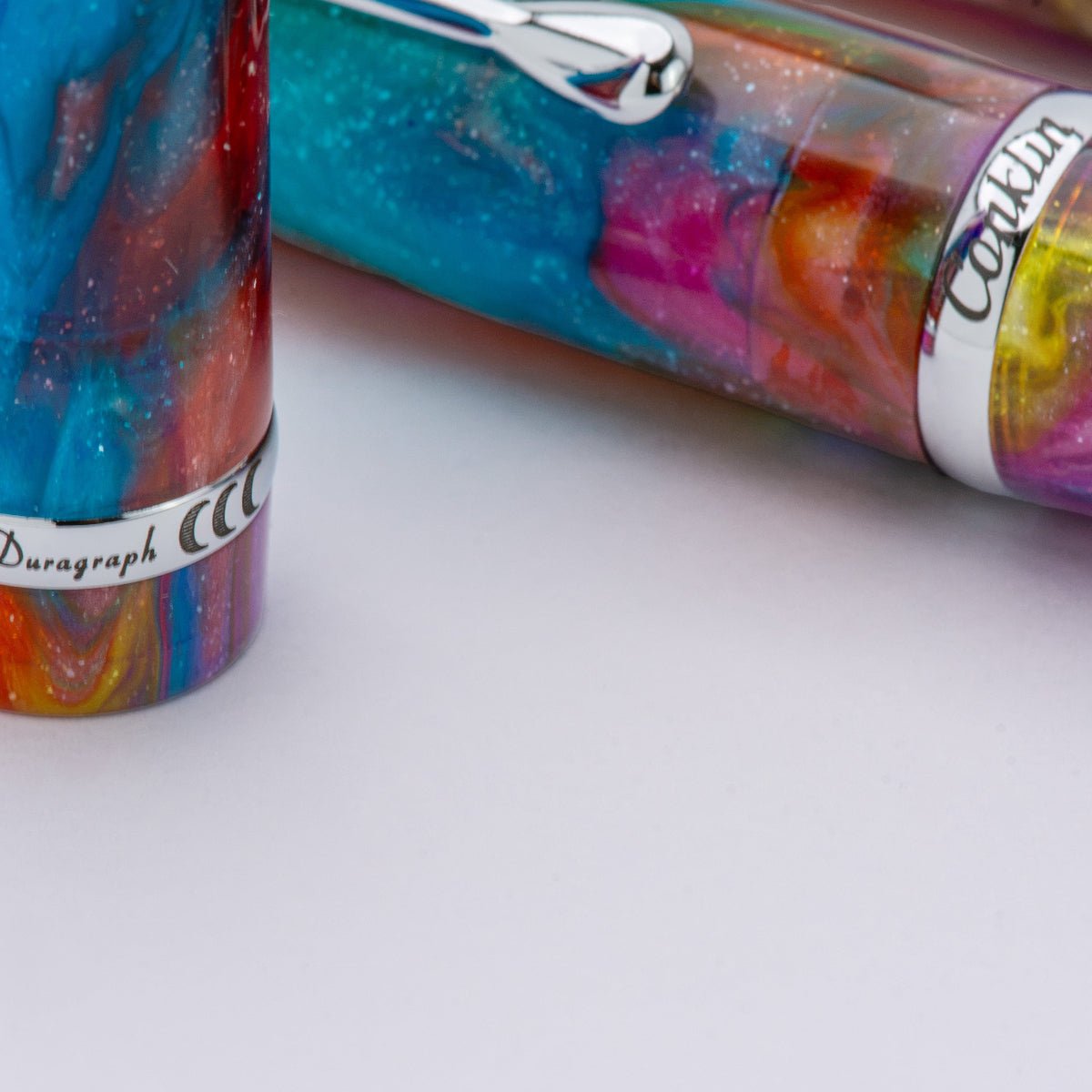 Conklin Duragraph Rollerball Pen - Primary Manipulation 3.5 - Chrome Trim (Limited Edition) - Pen Boutique Ltd