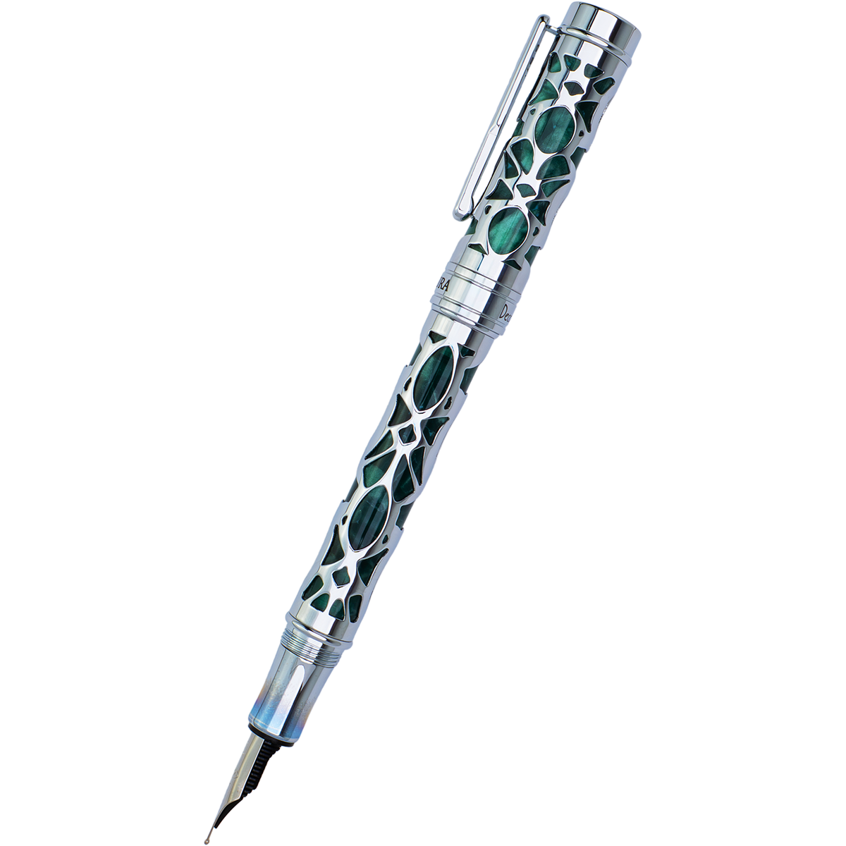 Conklin Endura Fountain Pen - Deco Crest Green-Pen Boutique Ltd