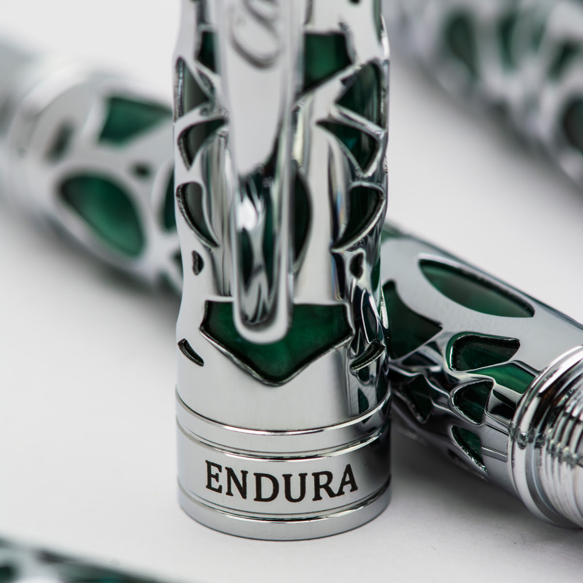 Conklin Endura Fountain Pen - Deco Crest Green-Pen Boutique Ltd