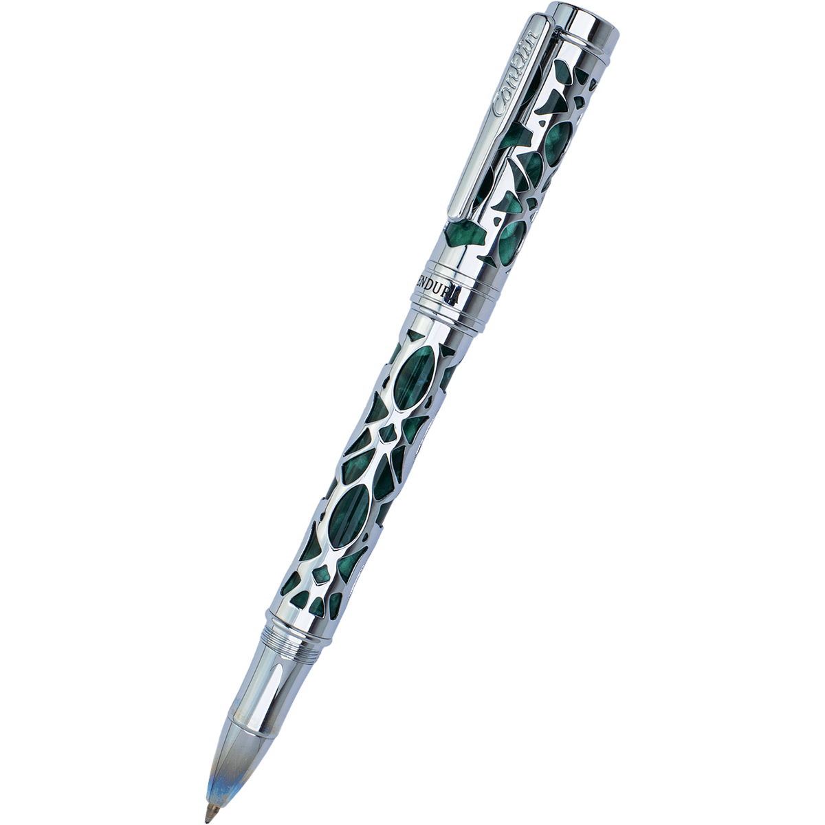 Conklin Endura Rollerball Pen - Deco Crest Green - Pen Boutique Ltd