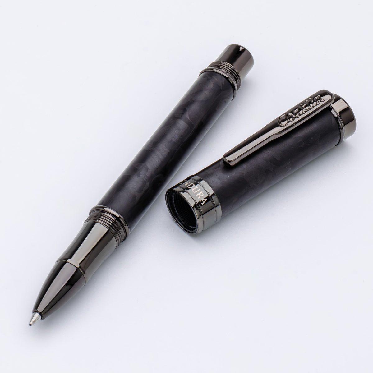 Conklin Endura Rollerball Pen - Forged Carbon Fiber - Gunmetal Trim (Numbered Edition) - Pen Boutique Ltd