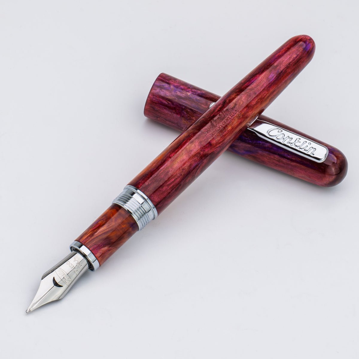 Conklin Streamline Fountain Pen - Glossy Sunset Medley - Chrome Trim (Limited Edition) - Pen Boutique Ltd
