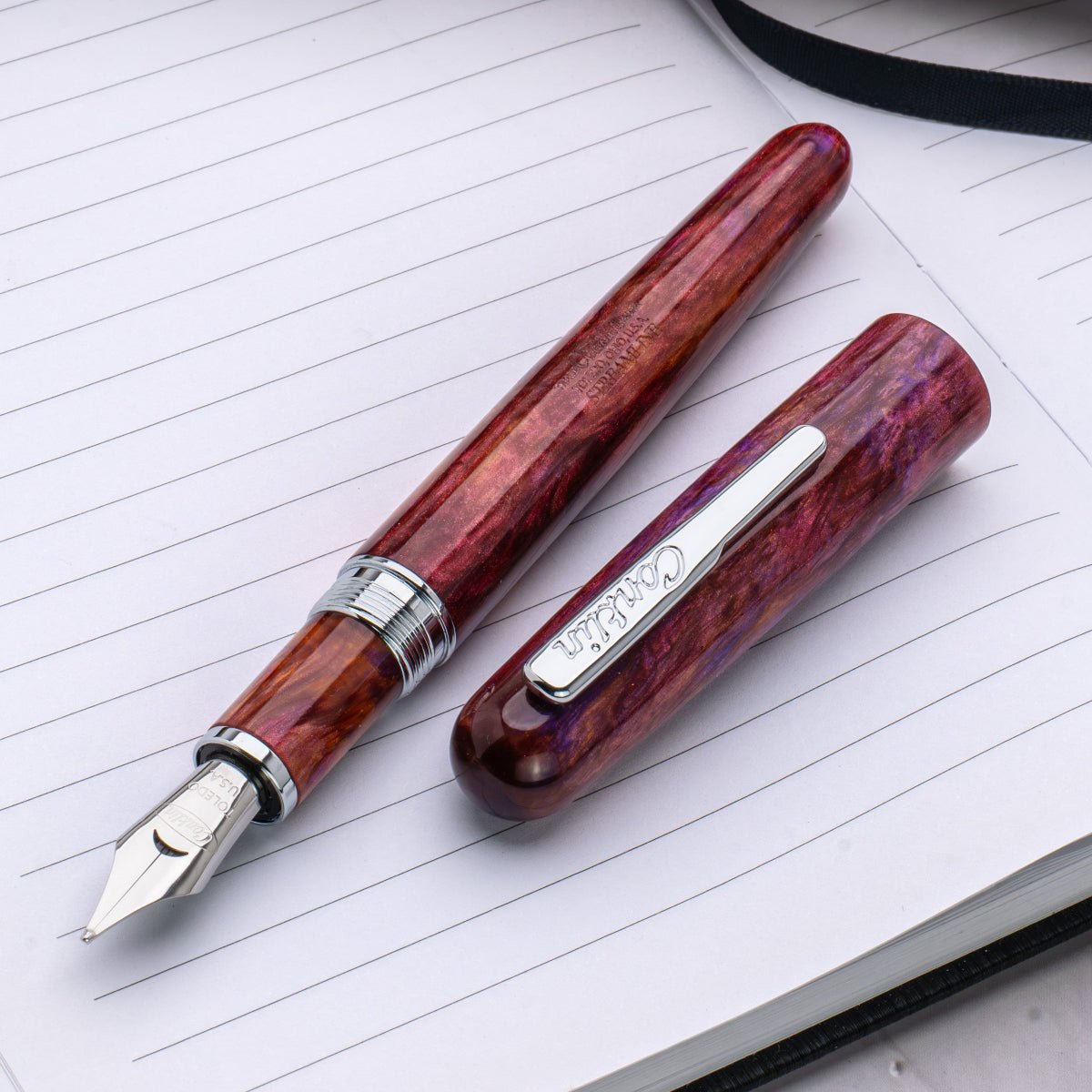 Conklin Streamline Fountain Pen - Glossy Sunset Medley - Chrome Trim (Limited Edition) - Pen Boutique Ltd