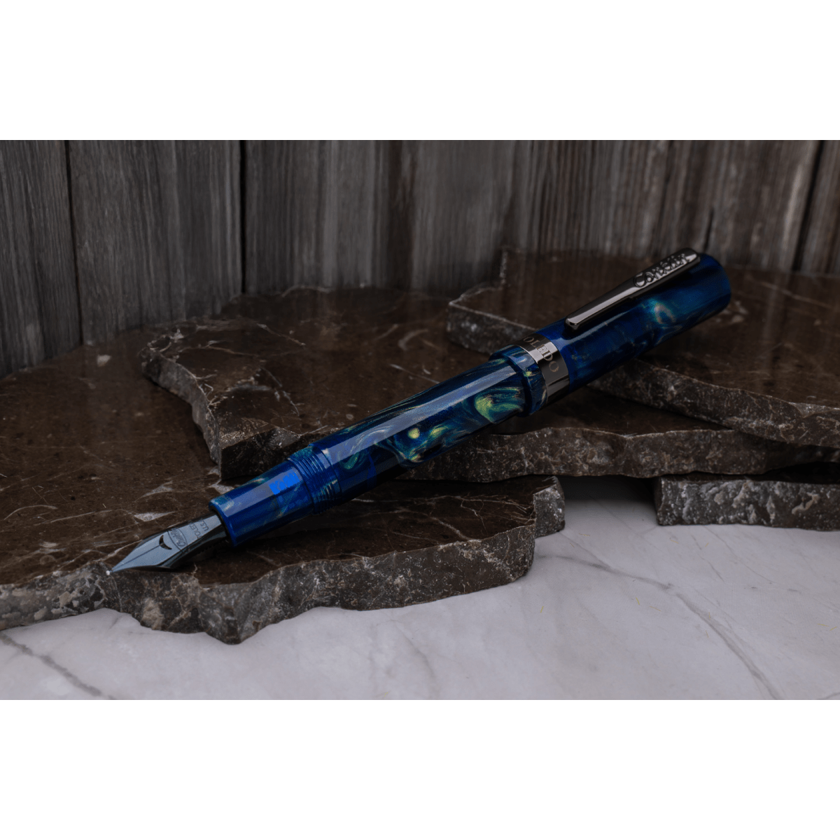 Conklin Toledo Fountain Pen - Limited Edition - Brooks Cenote - Gunmetal Trim (Pen Boutique Exclusive) - Pen Boutique Ltd