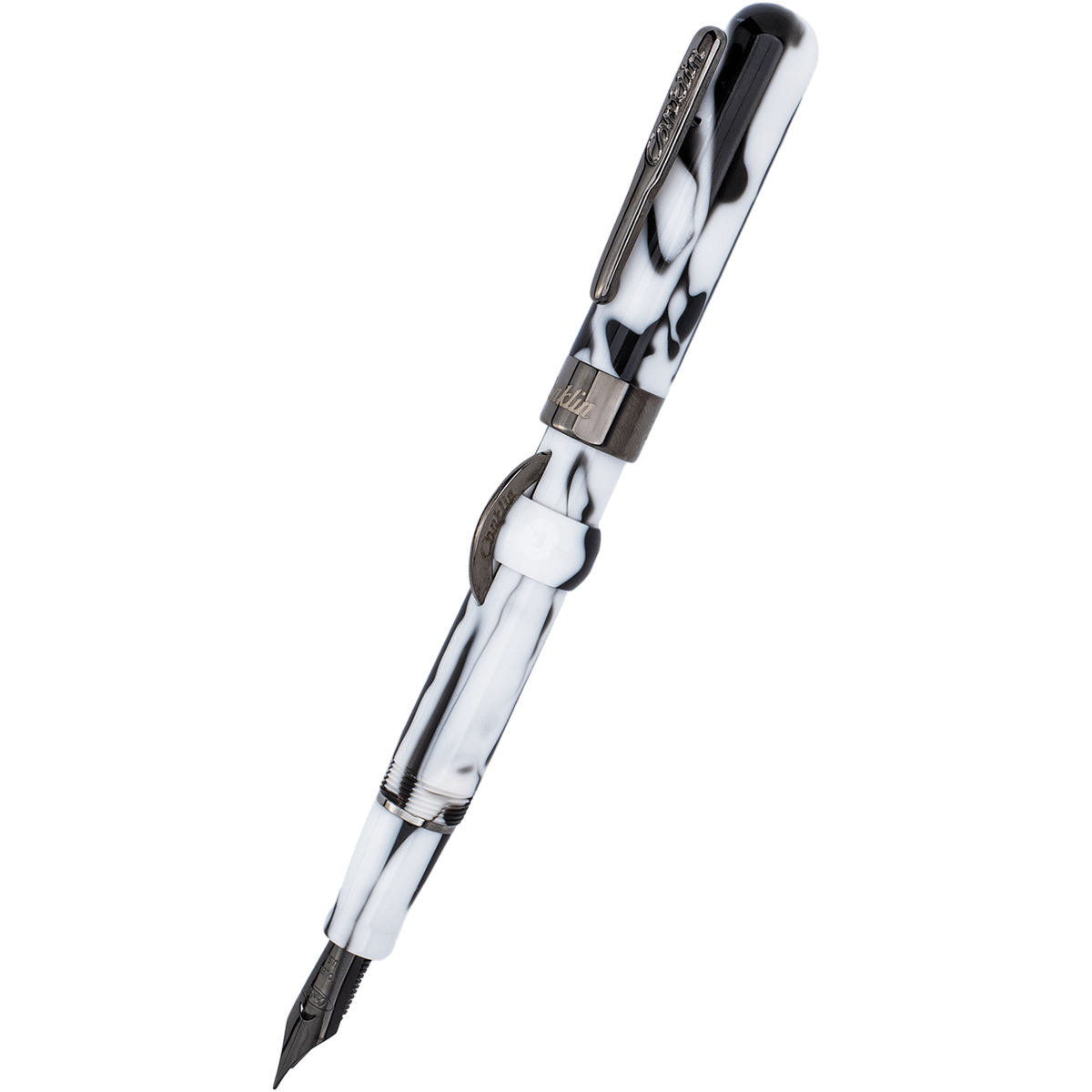 Conklin Mark Twain Fountain Pen - Limited Edition - Black/White - Pen Boutique Ltd