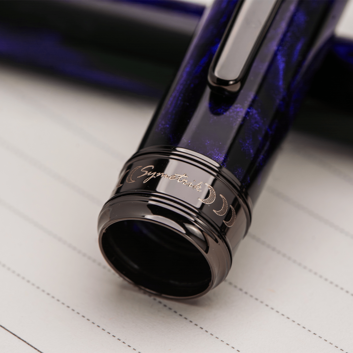 Conklin Symetrik Fountain Pen - Limited Edition - Mystic Soul "Energy" - Gunmetal Trim (Pen Boutique Exclusive) - Pen Boutique Ltd