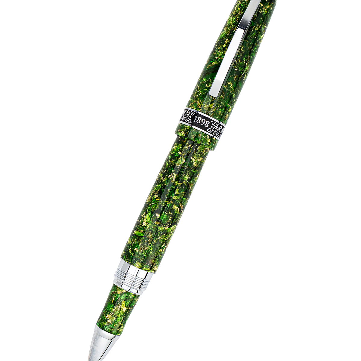 Conklin 1898 Collection Rollerball Pen - Solaris Green - Chrome Trim (Limited Edition) - Pen Boutique Ltd