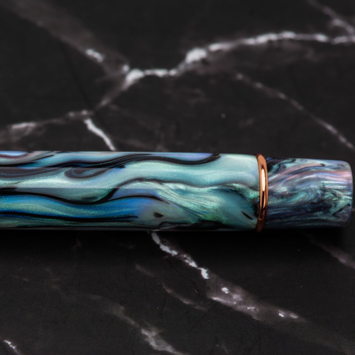 Conklin Duragraph Fountain Pen - Brooks Red Abalone - Rose Gold Plated Trim Limited Edition (Pen Boutique Exclusive) - Pen Boutique Ltd