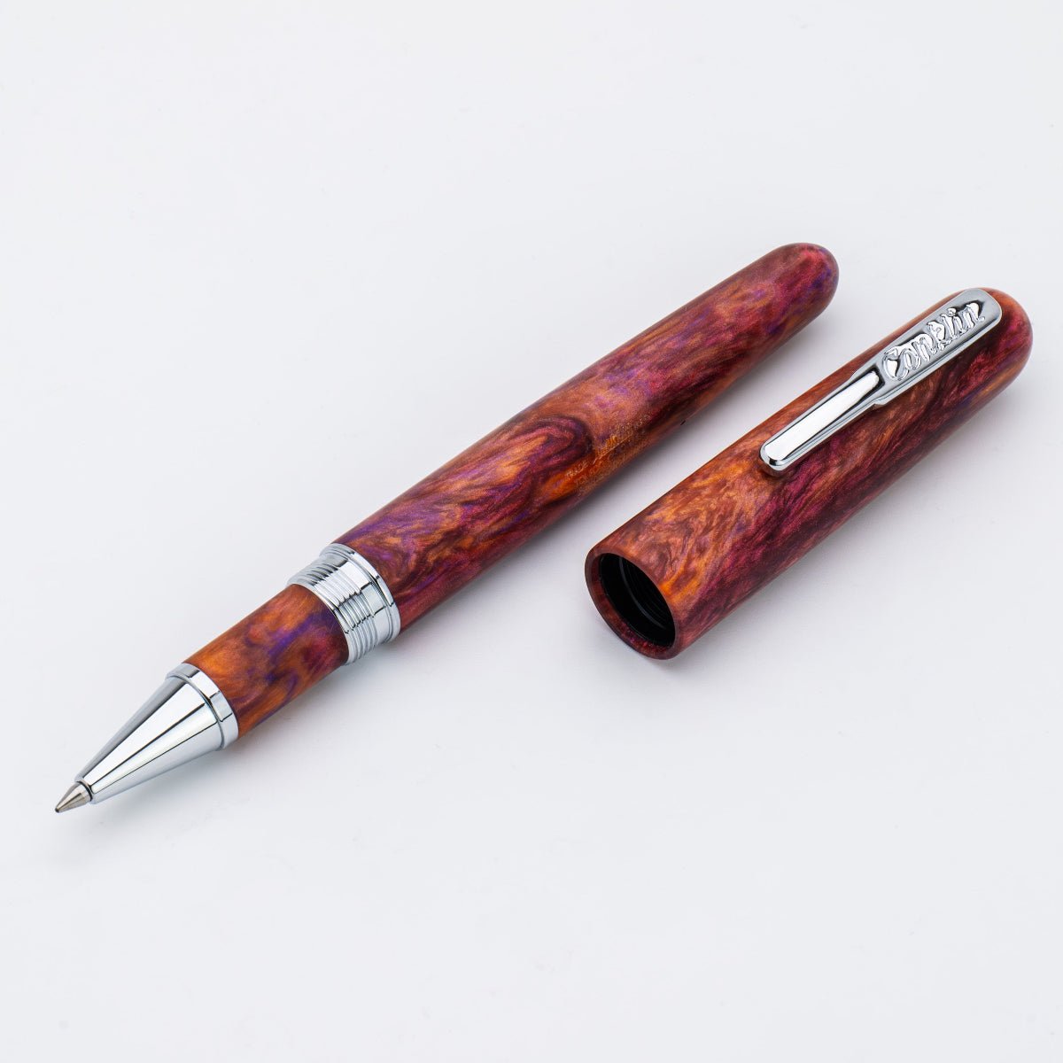 Conklin Streamline Rollerball Pen - Matte Sunset Medley - Chrome Trim (Limited Edition)