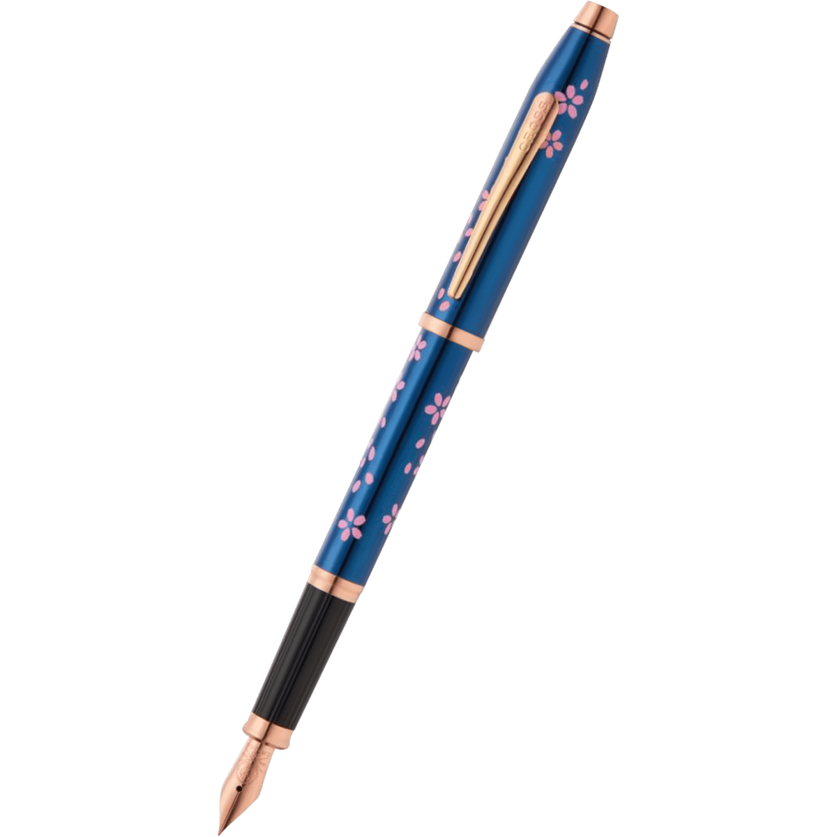 Cross Century II Fountain Pen - Cherry Blossom Metallic Blue - Pen Boutique Ltd