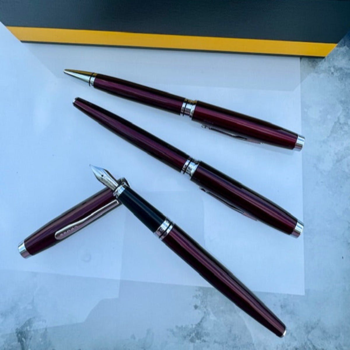 On Sale : Cross Coventry Gift Set - Red Lacquer (FP/RB/BP) - Pen Boutique Ltd