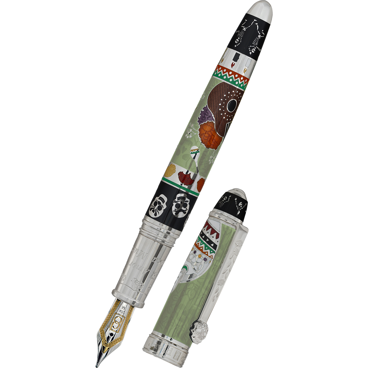 David Oscarson Dia De Los Muertos Fountain Pen - Avocado (Green)