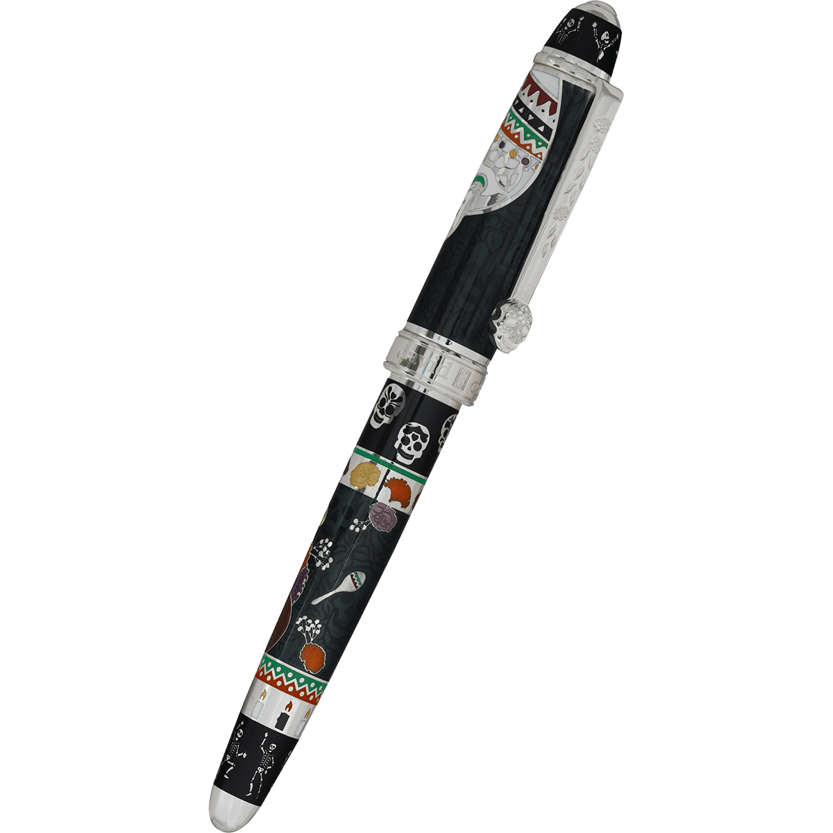 David Oscarson Dia De Los Muertos Fountain Pen - Limited Edition - Negro (Black) - Pen Boutique Ltd