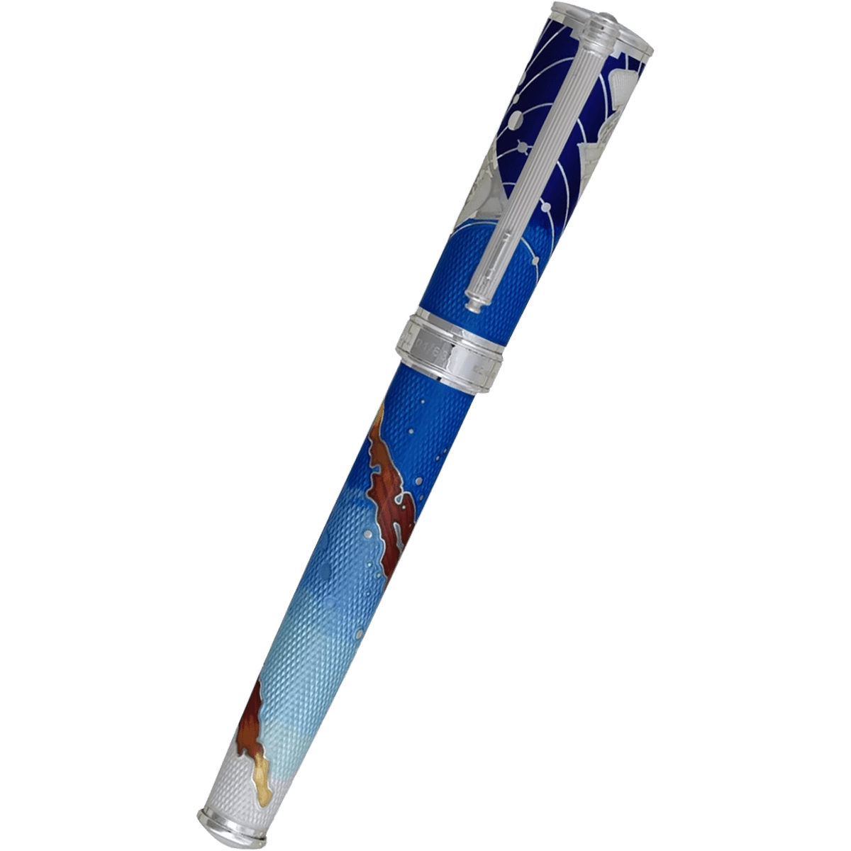 David Oscarson Edwin Hubble Fountain Pen - Stratospheric Blue - Pen Boutique Ltd