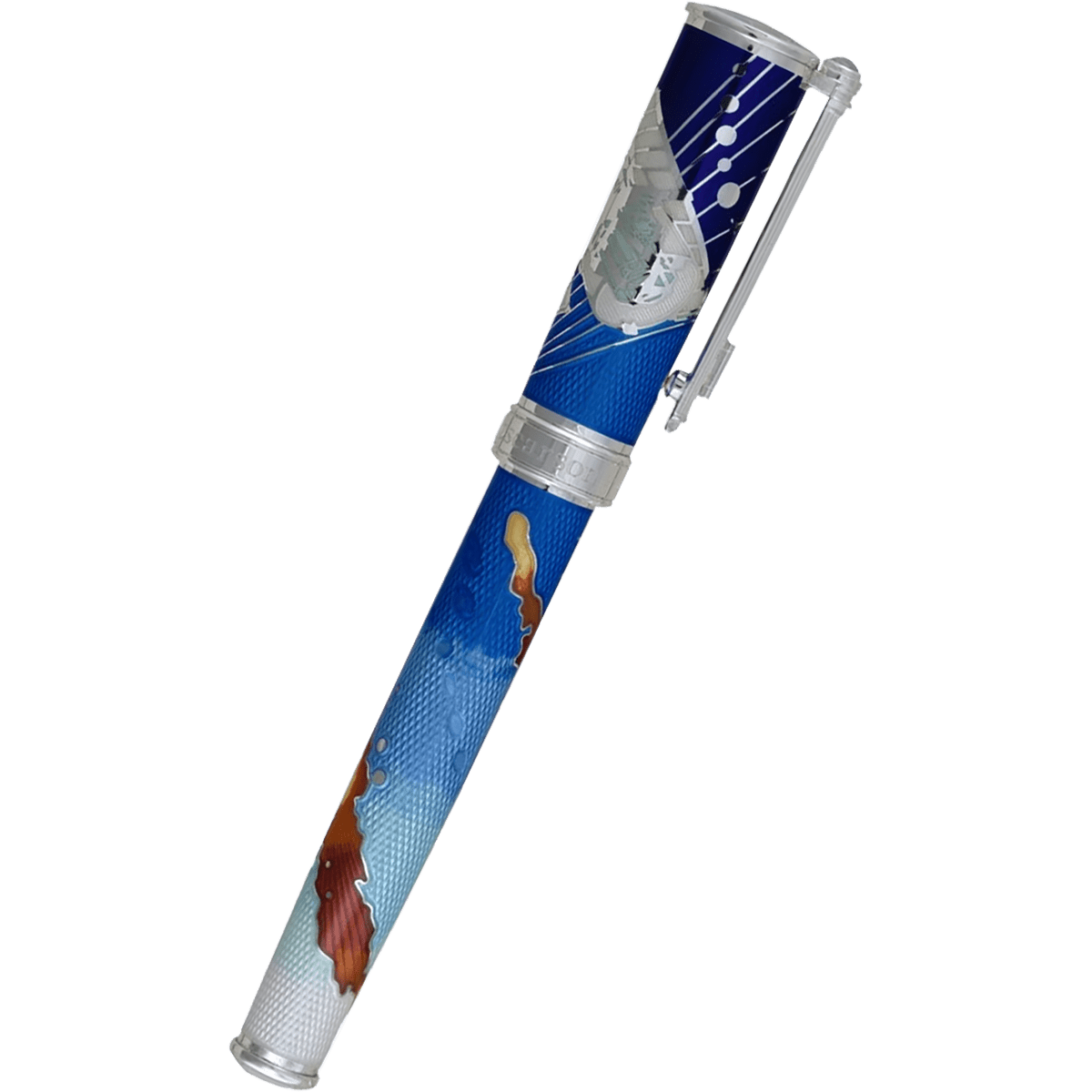 David Oscarson Edwin Hubble Fountain Pen - Stratospheric Blue - Pen Boutique Ltd
