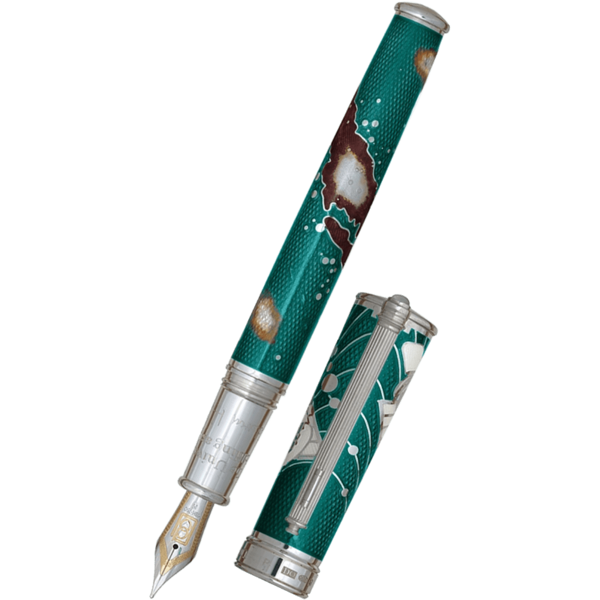 David Oscarson Edwin Hubble Fountain Pen - Teal Dawn - Pen Boutique Ltd