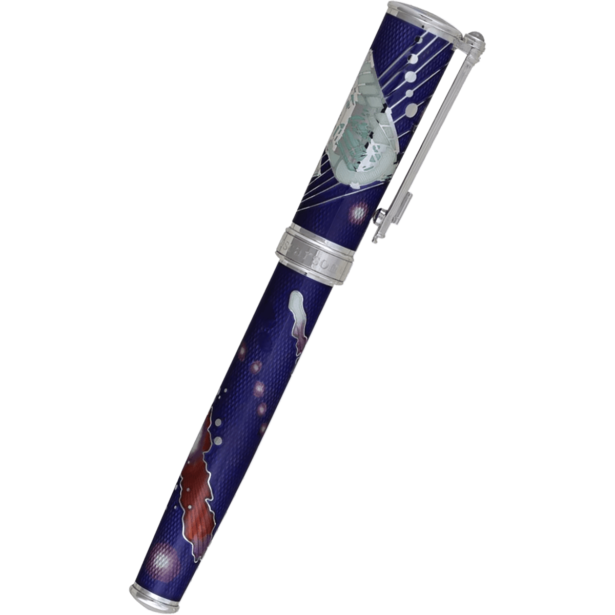 David Oscarson Edwin Hubble Rollerball Pen - Ultraviolet - Pen Boutique Ltd