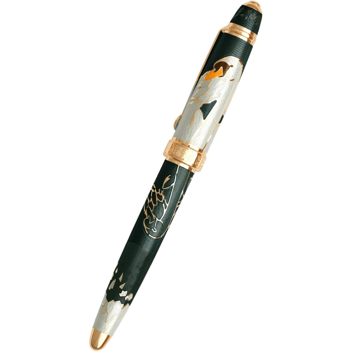 David Oscarson Hans Christian Andersen Fountain Pen - Black White Gold - Pen Boutique Ltd